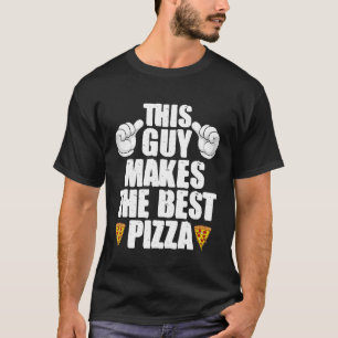 Camiseta Fazedor de Pizza Para Homens Mulheres Cara Legal M