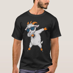 Camiseta Fazenda Animal Fantasia de Cabra Dançando para Cri