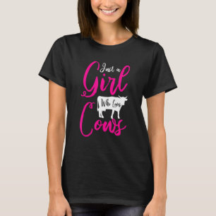 Camiseta Fazenda Animal Fazendeiro Meninas Mulheres Vaca