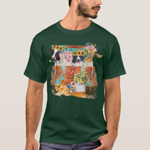 Camiseta Fazenda Animal Rusty Farmer Farmer Fazenda