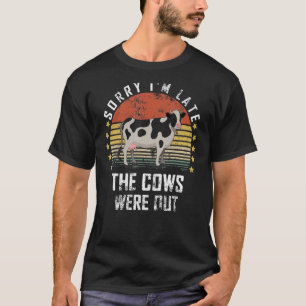 Camiseta Fazenda de Agricultura Vacas Animal de Fazenda F