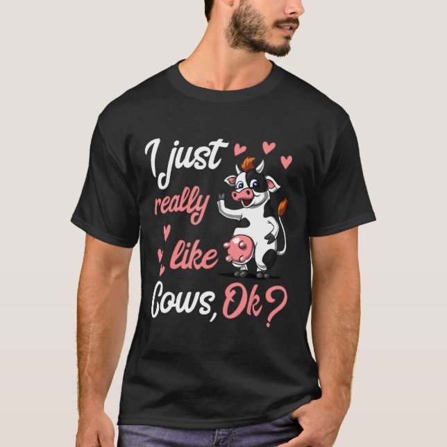 Camiseta Fazenda de Animais Vaca Fofa (Frente)