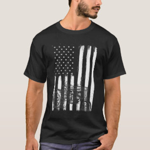 Camiseta Fazenda de Bandeira Americana Trator Patriótico Ag