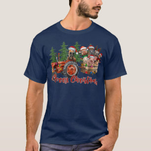 Camiseta Fazenda de Caminhão Vermelho Trator Explorações An