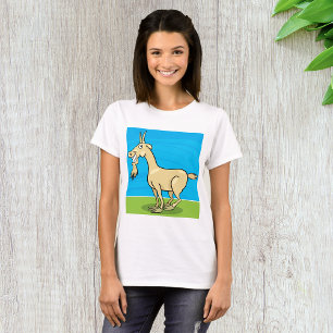 Camiseta Fazenda de Cartoon de Capim Sorridente
