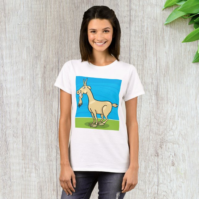 Camiseta Fazenda de Cartoon de Capim Sorridente (Criador carregado)