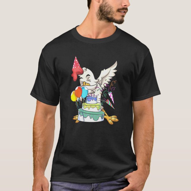 Camiseta Fazenda de Celebração de Galinhas (Frente)