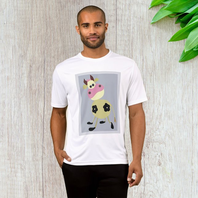 Camiseta Fazenda de Diversão de Vaca Quirky Cartoon (Criador carregado)