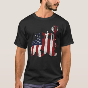 Camiseta Fazenda de fazendeiros, Farmer Trator American Fla