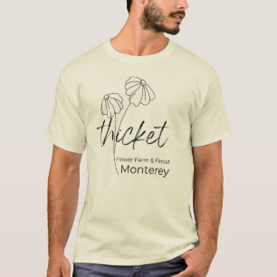 Camiseta Fazenda de Flor de Mão-de-Espinho Florista Camisa-