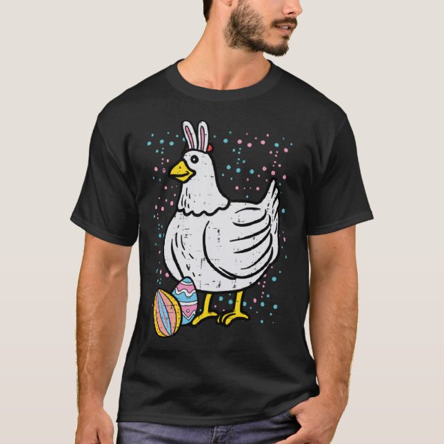 Camiseta Fazenda de frango da Páscoa Mulheres (Frente)