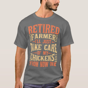Camiseta Fazenda de frango do agricultor aposentado