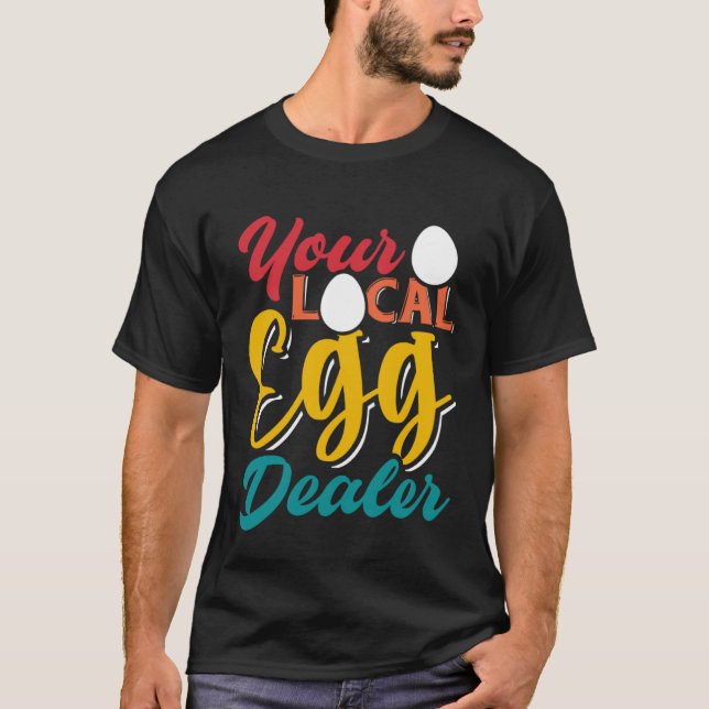 Camiseta Fazenda de Frango para Inflação de Ovos do Revende (Frente)