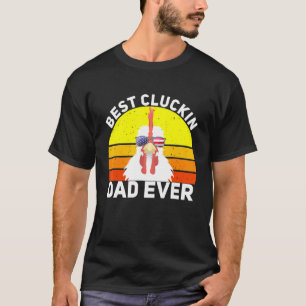 Camiseta Fazenda de Frangos Americana Retro Melhor Pai Cluc