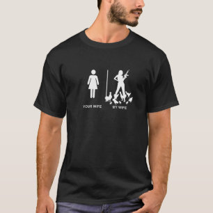 Camiseta Fazenda de galinha Marido Pai sua esposa Minha esp