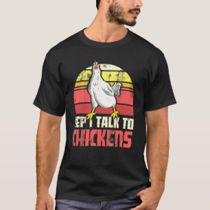Camiseta Fazenda de Ideias de Agricultor Galinha Retro