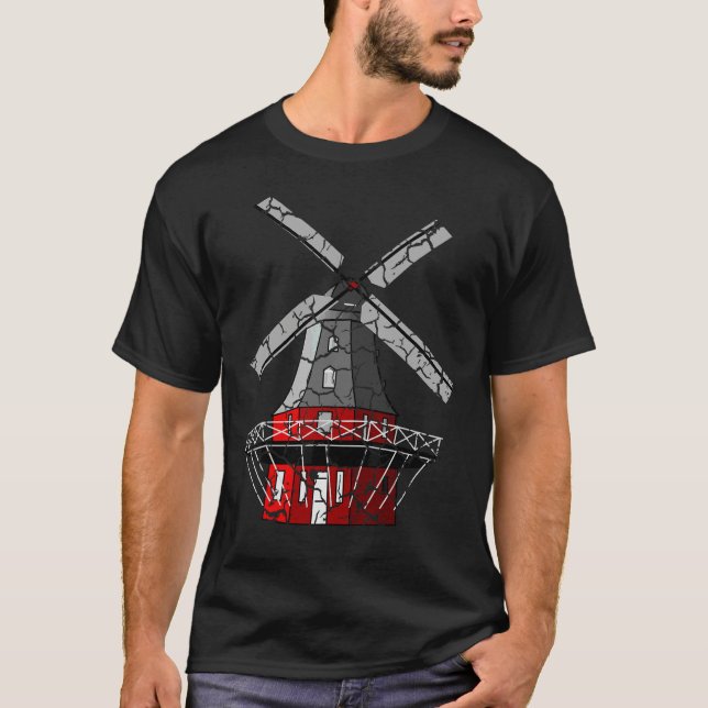 Camiseta Fazenda de Moinho de Vento Angustiado (Frente)