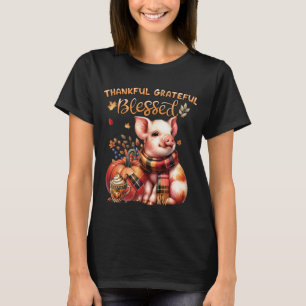 Camiseta Fazenda de Porco Agradecido Abençoado