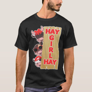 Camiseta Fazenda de Vaca Hay Girl