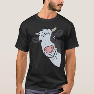 Camiseta Fazenda de Vaca Moo Animal Engraçado