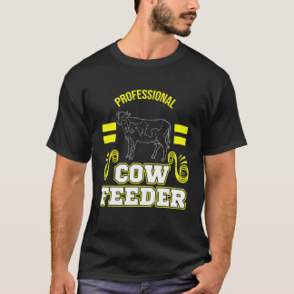 Camiseta Fazenda de Vacas Alimentador Profissional de Vacas