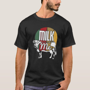Camiseta Fazenda De Vintage legal Leite Trabalho de arte de