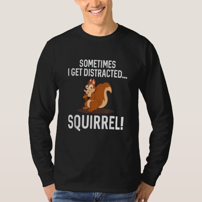 Camiseta FAZENDA de Zoológico Animal SQUIRREL DISTRATADA (Frente)