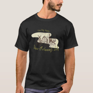 Camiseta Fazenda do País Nova Orleans má geografia Piada es