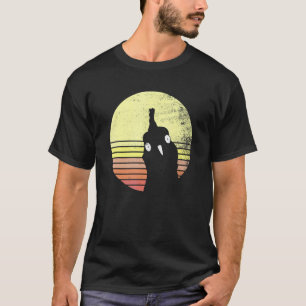 Camiseta Fazenda do Pôr do Sol Retrô da Galinha Atrevida