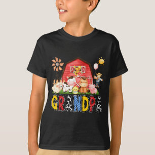 Camiseta Fazenda do Vovô Vaca Menino de Aniversário Corresp