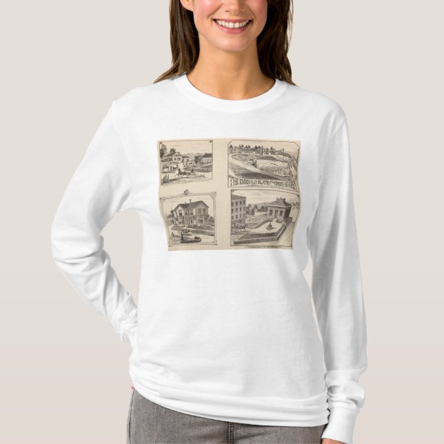 Camiseta fazenda e waterworks em Hydeville (Frente)