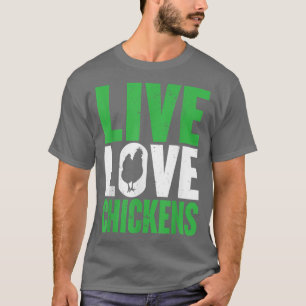Camiseta Fazenda Engraçada Ao Vivo Adoram Galinhas Gráficas