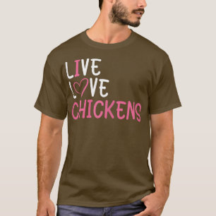 Camiseta Fazenda engraçada Frangos de Fresco Gráfico para M