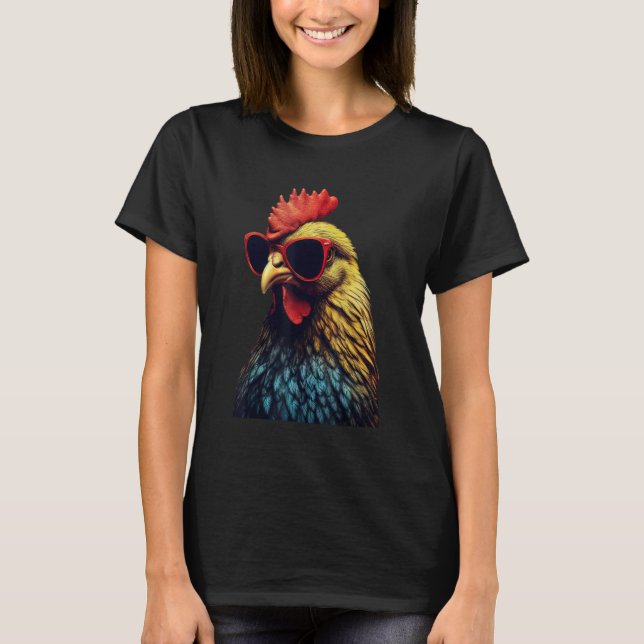 Camiseta Fazenda engraçada Presente de animais Retro Pintin (Frente)