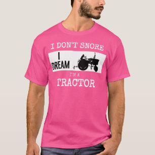 Camiseta Fazenda Engraçada Trator Fazendeiro Roncando