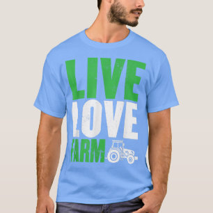 Camiseta Fazenda Engraçada Viva o Amor Gráfico de Mulheres