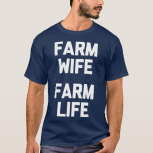Camiseta Fazenda Esposa Fazenda Vida engraçada dizendo ch