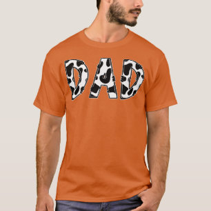 Camiseta Fazenda Estética De Impressão De Vaca De pai Anima