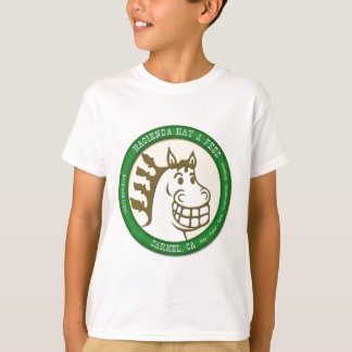 Camiseta Fazenda feno & logotipo da alimentação