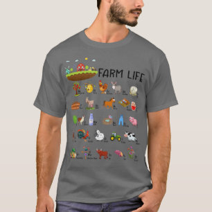 Camiseta Fazenda Life Alphabet Country Life Fazenda Baby Fa