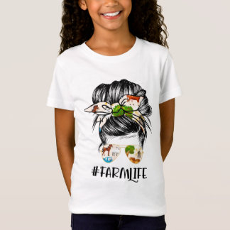 Camiseta Fazenda Life Messaging Hair Bun Girl