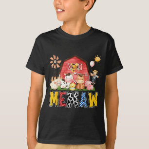 Camiseta Fazenda Memaw Vaca Aniversário Menino Correspondên