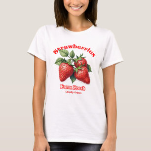 Camiseta Fazenda Morangos Frescos Teto Orgânico