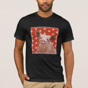Camiseta Fazenda Patriótica - Porco
