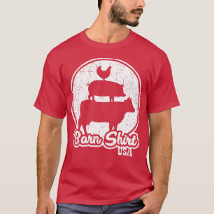 Camiseta Fazenda Pilha Animal Branca Distante