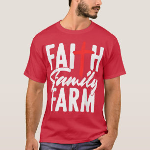 Camiseta Fazenda religiosa cristã fazendeiro ancora longe