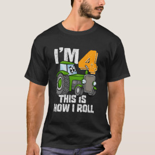 Camiseta Fazenda Trator 4ª Festa De Aniversário Fa De 4 Ano