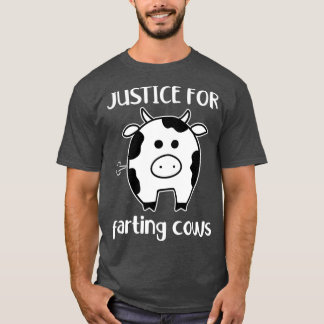 Camiseta Fazenda Vaca Alterações Climáticas Engraçada