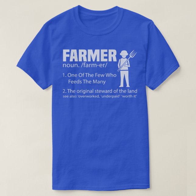 Camiseta Fazendas Agrícolas, Agricultores, Tratores (Frente do Design)