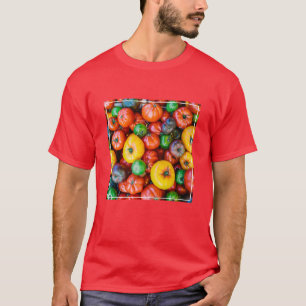 Camiseta Fazendas   Coloração da Coloração da Colheita de T